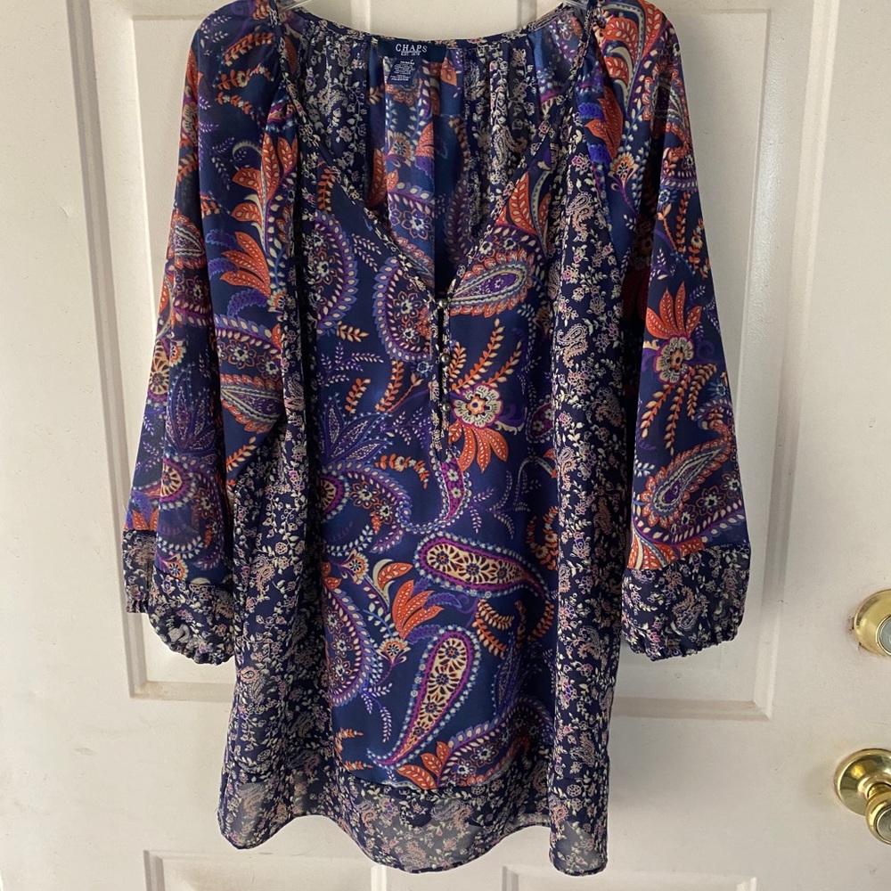 Chaps Paisley Blouse
